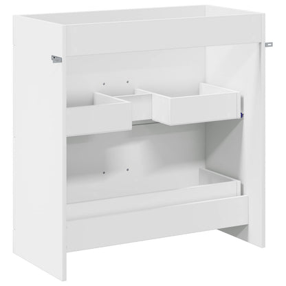 Badkamer Onder Wasbak Kast Wit 78,5 x 37,5 x 81 cm Bewerkt hout