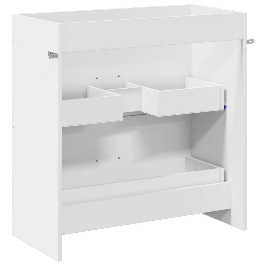 Badkamer Onder Wasbak Kast Wit 78,5 x 37,5 x 81 cm Bewerkt hout
