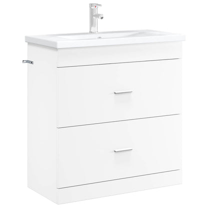 Badkamer Onder Wasbak Kast Wit 78,5 x 37,5 x 81 cm Bewerkt hout