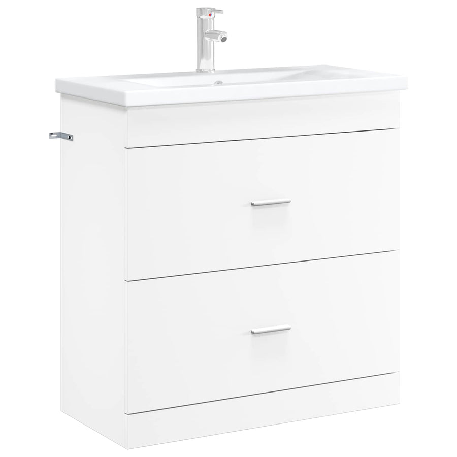 Badkamer Onder Wasbak Kast Wit 78,5 x 37,5 x 81 cm Bewerkt hout