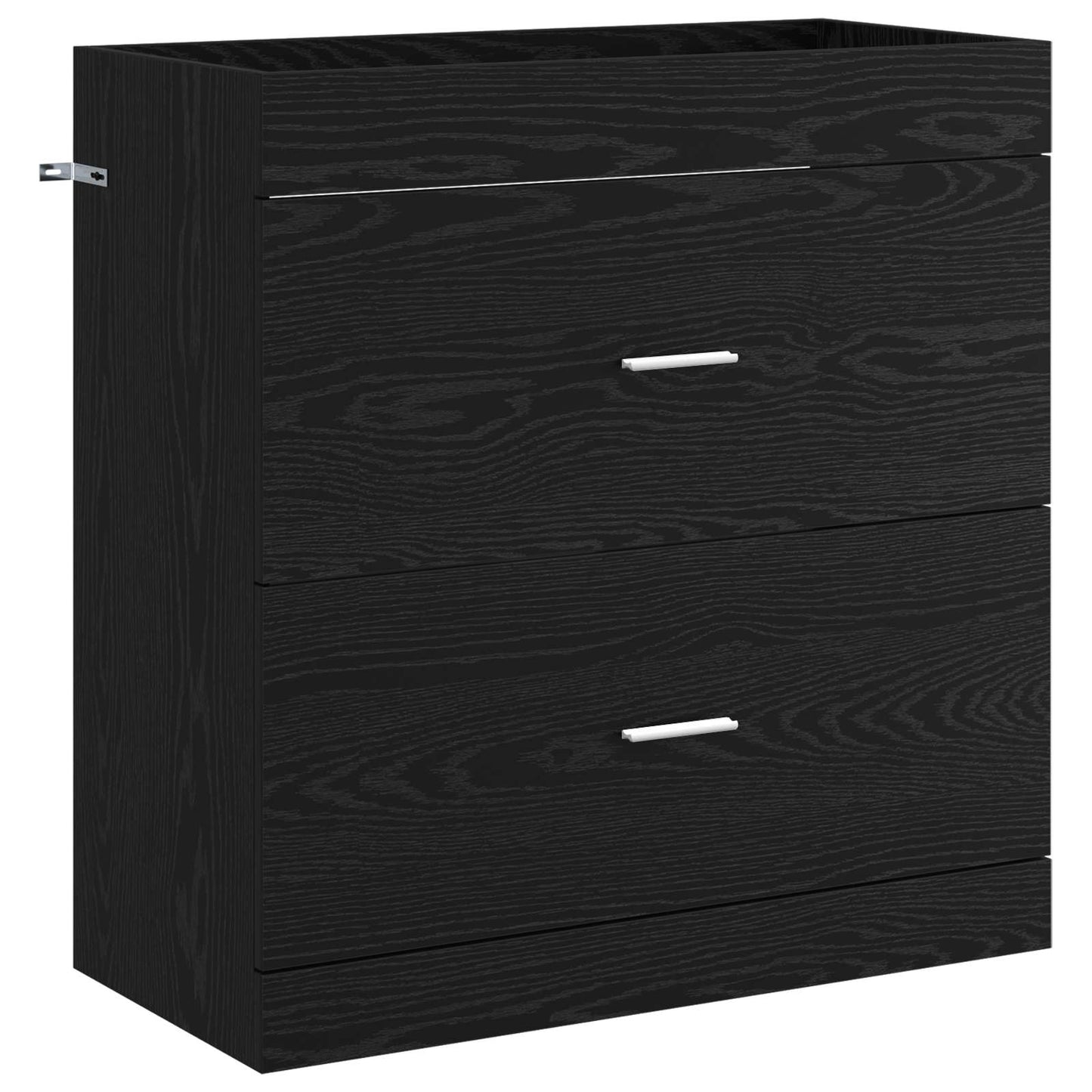 Badkamer Onder Wasbak Kast Zwart eiken 78,5 x 37,5 x 81 cm