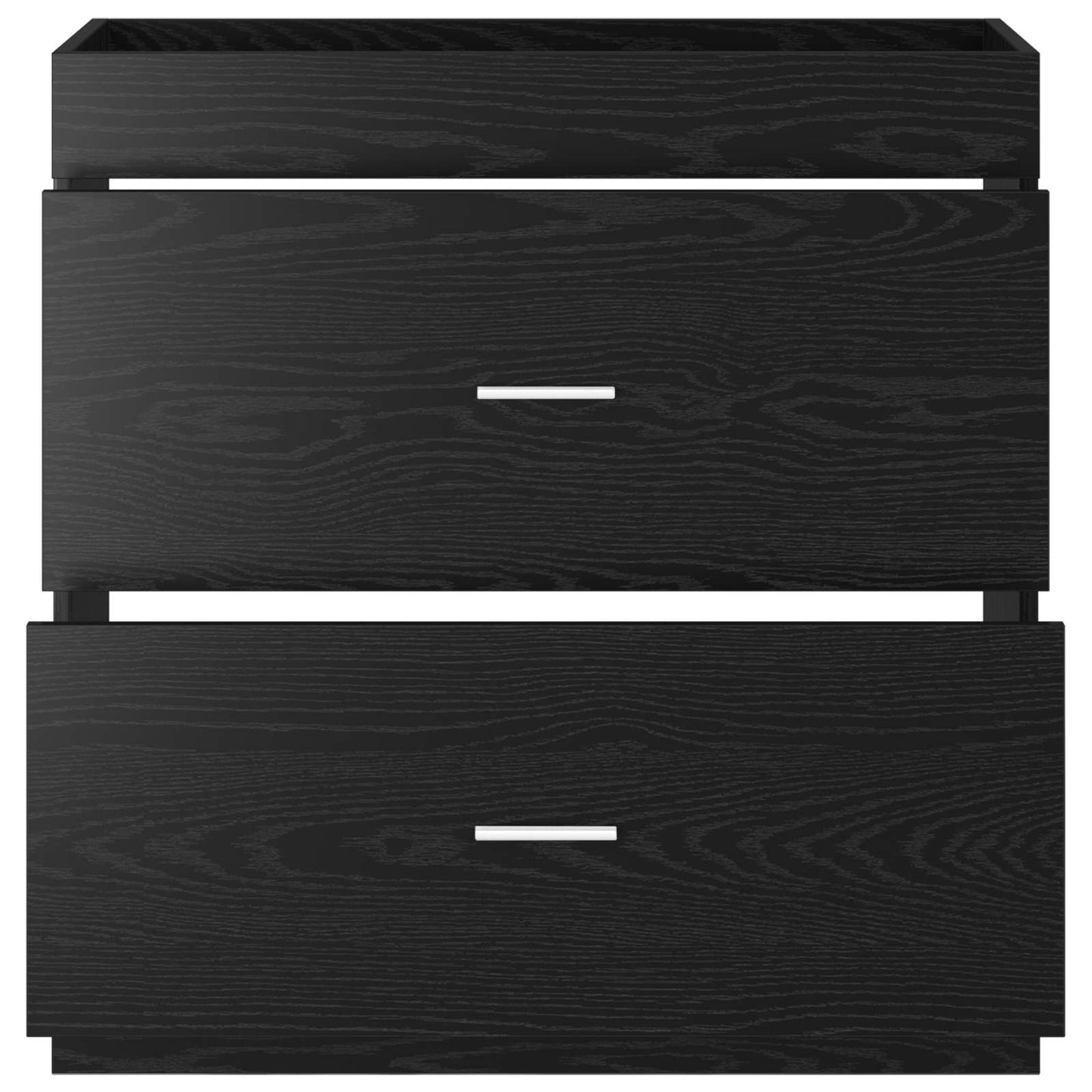Badkamer Onder Wasbak Kast Zwart eiken 78,5 x 37,5 x 81 cm