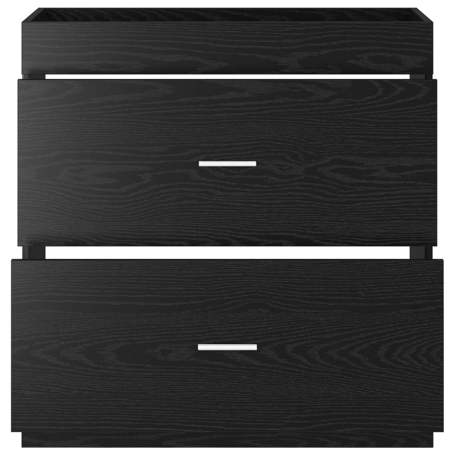 Badkamer Onder Wasbak Kast Zwart eiken 78,5 x 37,5 x 81 cm