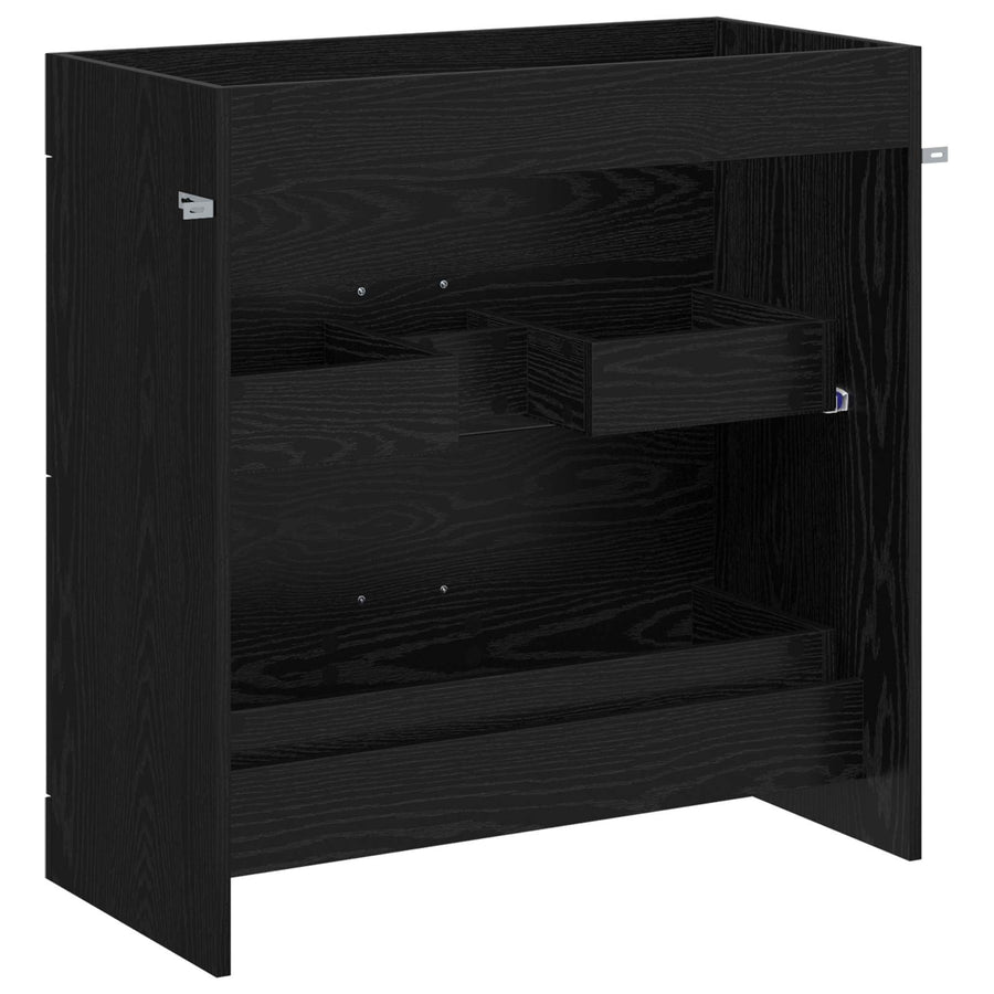 Badkamer Onder Wasbak Kast Zwart eiken 78,5 x 37,5 x 81 cm