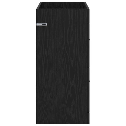 Badkamer Onder Wasbak Kast Zwart eiken 78,5 x 37,5 x 81 cm