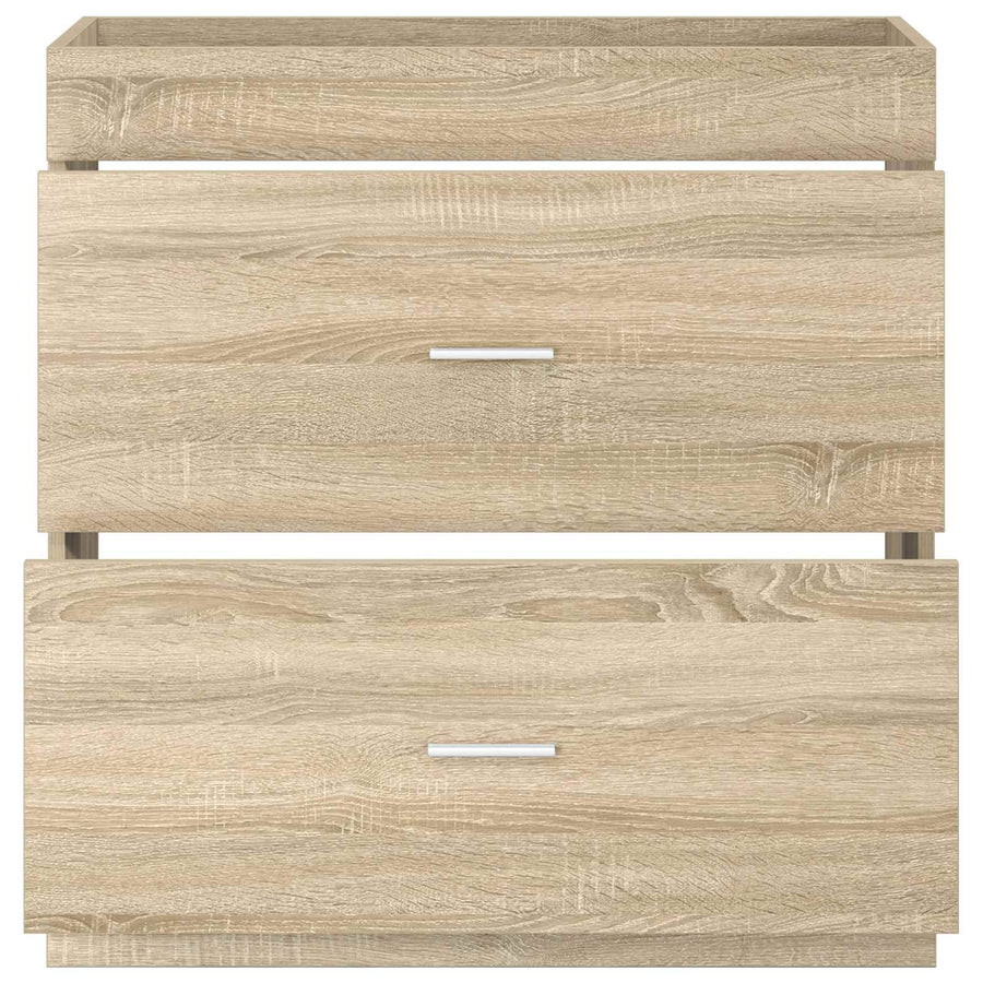 Badkamer Onder Wasbak Kast Sonoma Eiken 78,5 x 37,5 x 81 cm