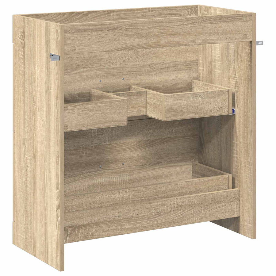 Badkamer Onder Wasbak Kast Sonoma Eiken 78,5 x 37,5 x 81 cm