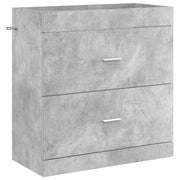 Badkamerkast onder wasbak 78,5x37,5x81 cm betongrijs