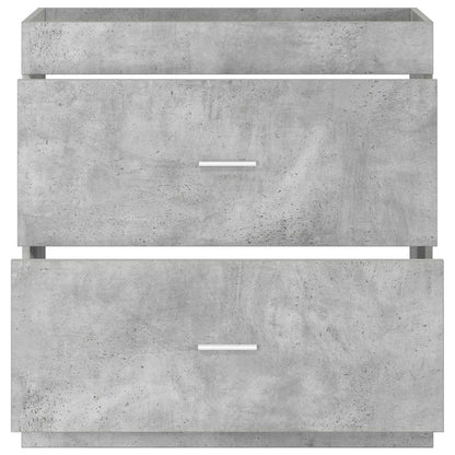 Badkamer Onder Wasbak Kast Betongrijs 78,5 x 37,5 x 81 cm