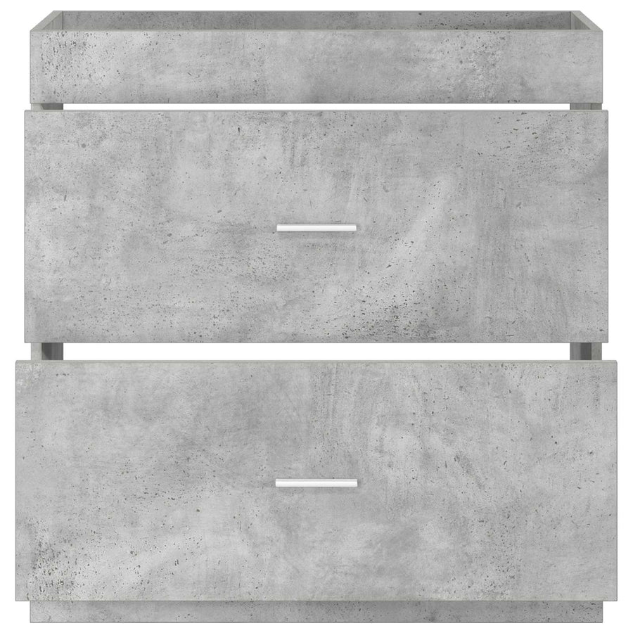 Badkamer Onder Wasbak Kast Betongrijs 78,5 x 37,5 x 81 cm