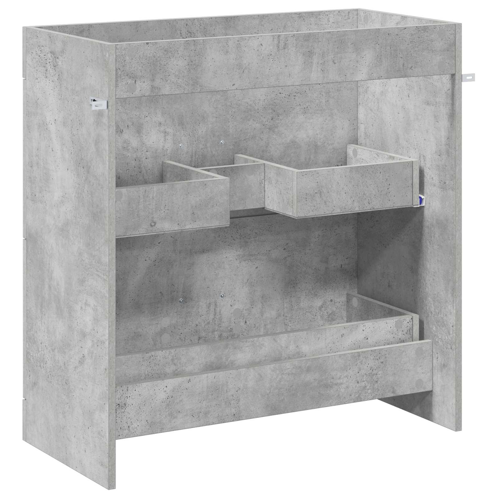 Badkamer Onder Wasbak Kast Betongrijs 78,5 x 37,5 x 81 cm