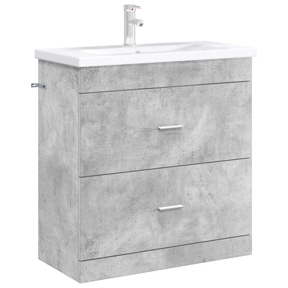 Badkamer Onder Wasbak Kast Betongrijs 78,5 x 37,5 x 81 cm