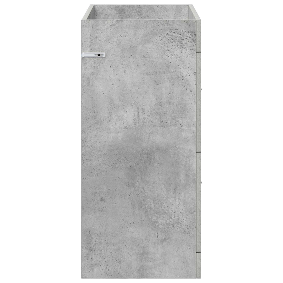 Badkamer Onder Wasbak Kast Betongrijs 78,5 x 37,5 x 81 cm