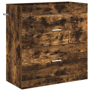 Badkamerkast onder wasbak 78,5x37,5x81 cm bewerkt hout