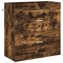 Badkamer Onder Wasbak Kast Gerookt eiken 78,5 x 37,5 x 81 cm