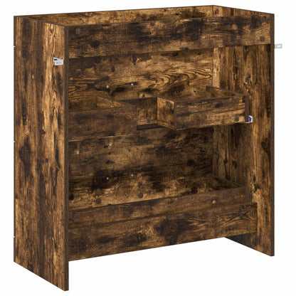 Badkamer Onder Wasbak Kast Gerookt eiken 78,5 x 37,5 x 81 cm