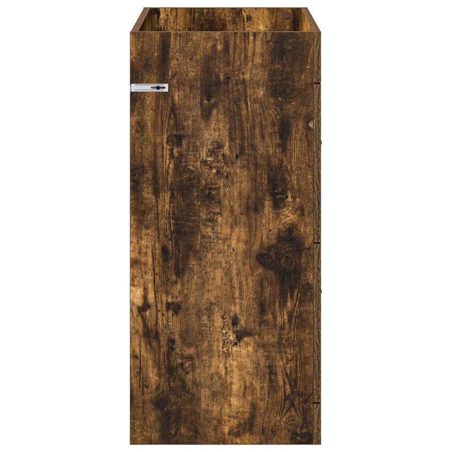 Badkamer Onder Wasbak Kast Gerookt eiken 78,5 x 37,5 x 81 cm