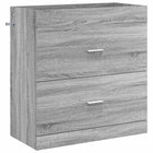 Badkamerkast onder wasbak 78,5x37,5x81 cm grijs