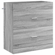 Badkamerkast onder wasbak 78,5x37,5x81 cm grijs