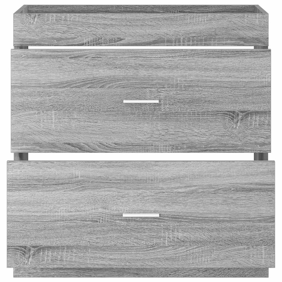 Badkamer Onder Wasbak Kast Grijs Sonoma 78,5 x 37,5 x 81 cm
