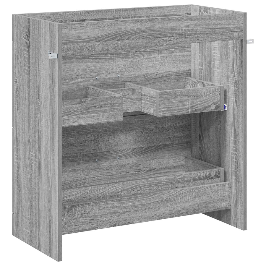 Badkamer Onder Wasbak Kast Grijs Sonoma 78,5 x 37,5 x 81 cm