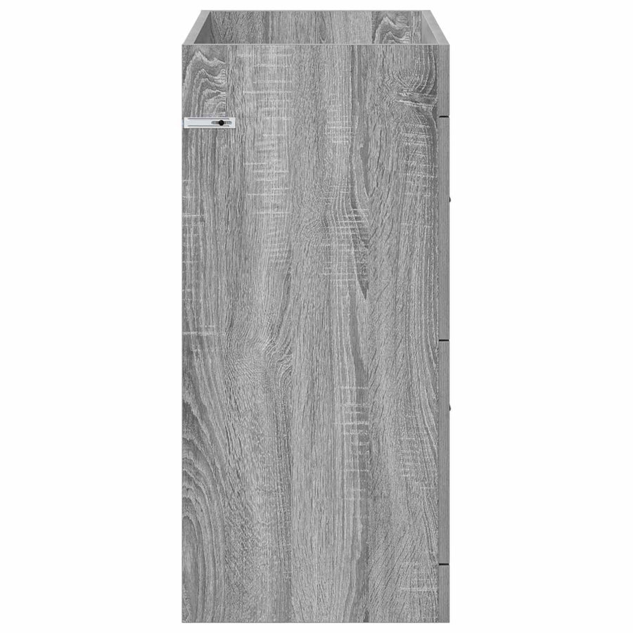 Badkamer Onder Wasbak Kast Grijs Sonoma 78,5 x 37,5 x 81 cm