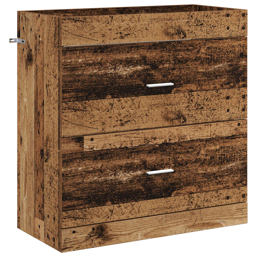 Badkamer Onder Wasbak Kast Oud hout 78,5 x 37,5 x 81 cm