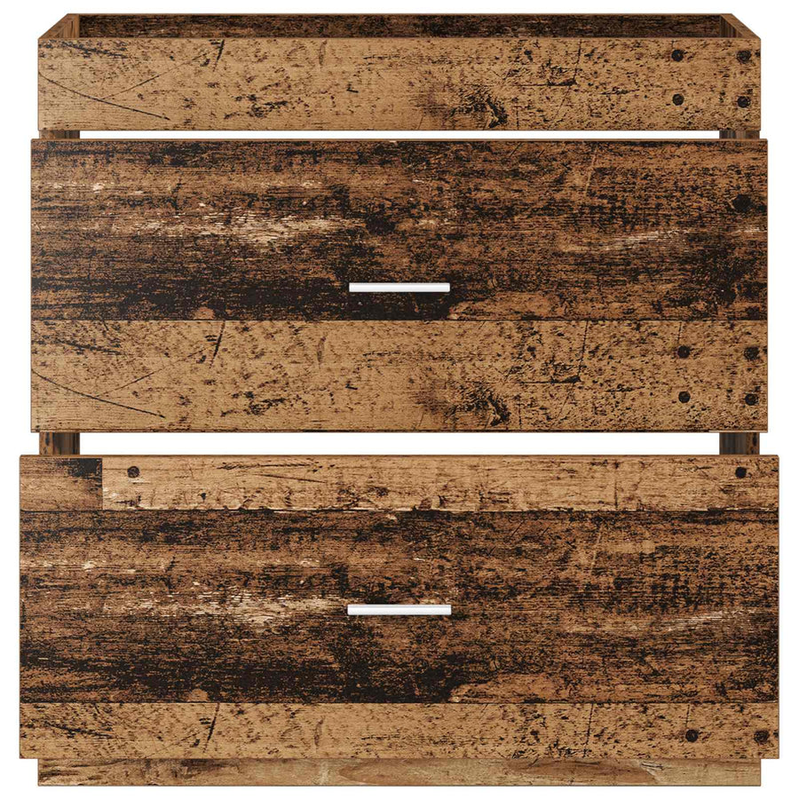 Badkamer Onder Wasbak Kast Oud hout 78,5 x 37,5 x 81 cm