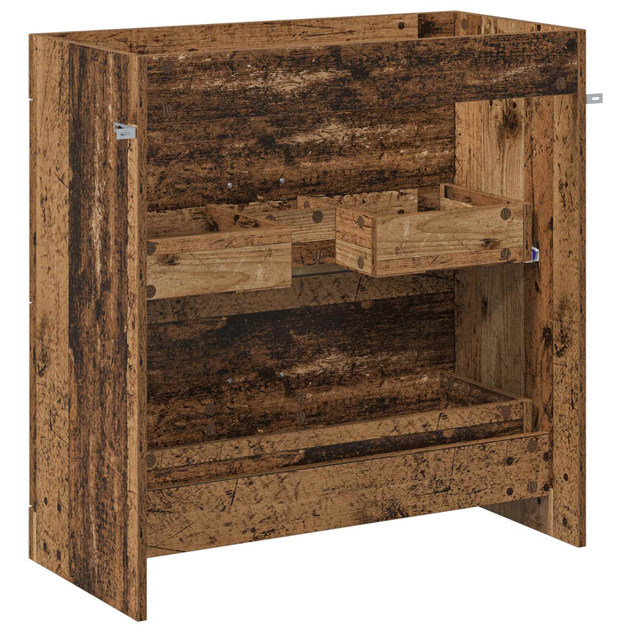 Badkamer Onder Wasbak Kast Oud hout 78,5 x 37,5 x 81 cm