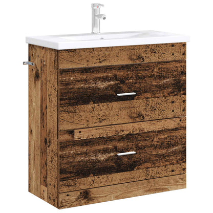 Badkamer Onder Wasbak Kast Oud hout 78,5 x 37,5 x 81 cm