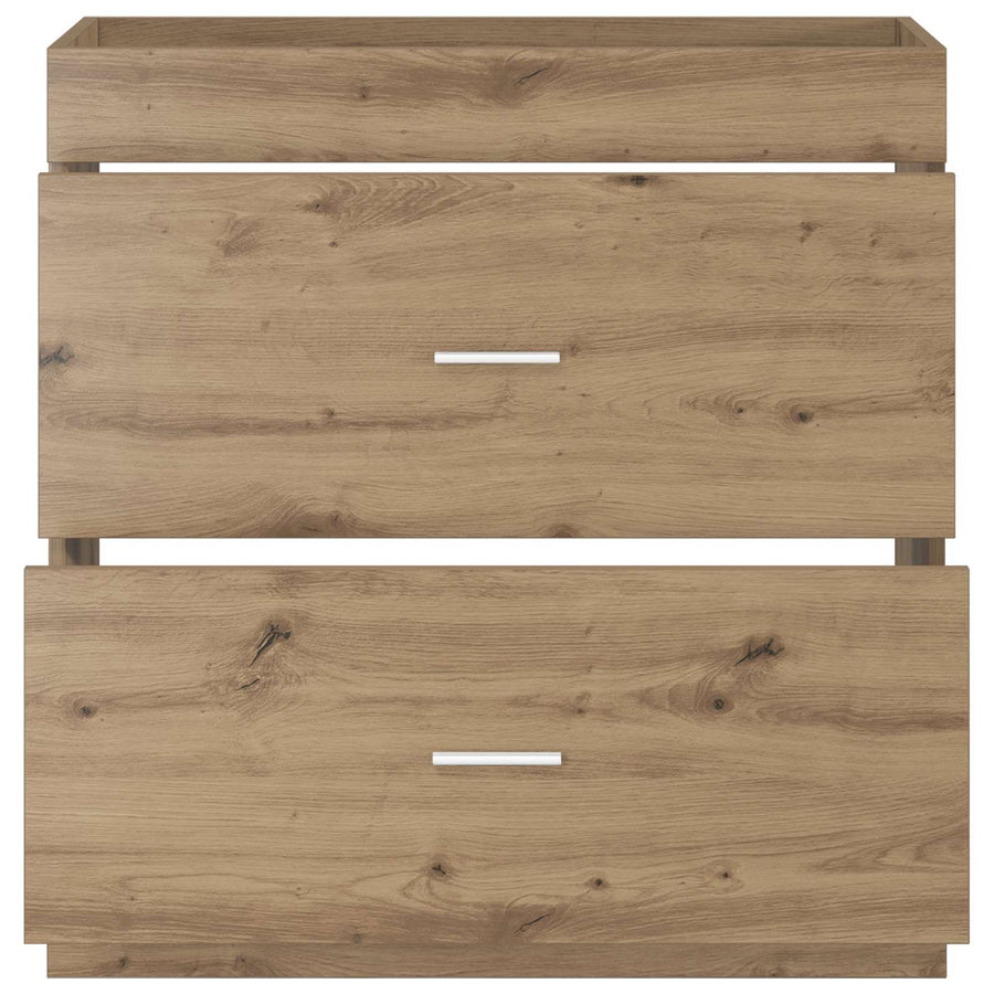 Badkamer Onder Wasbak Kast Artisanaal eiken 78,5 x 37,5 x 81 cm
