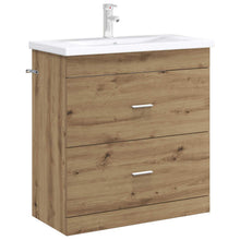 Badkamer Onder Wasbak Kast Artisanaal eiken 78,5 x 37,5 x 81 cm