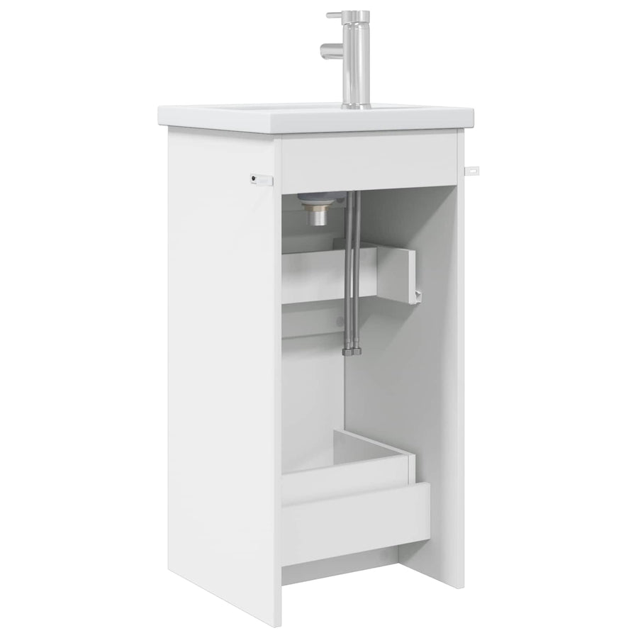 Badkamermeubel met Wasbak Wit 42 x 40 x 84,5 cm Bewerkt hout
