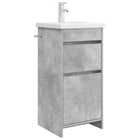 Badkamermeubel met wastafel 42x40x84.5 cm betongrijs
