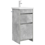 Badkamermeubel met wastafel 42x40x84.5 cm betongrijs