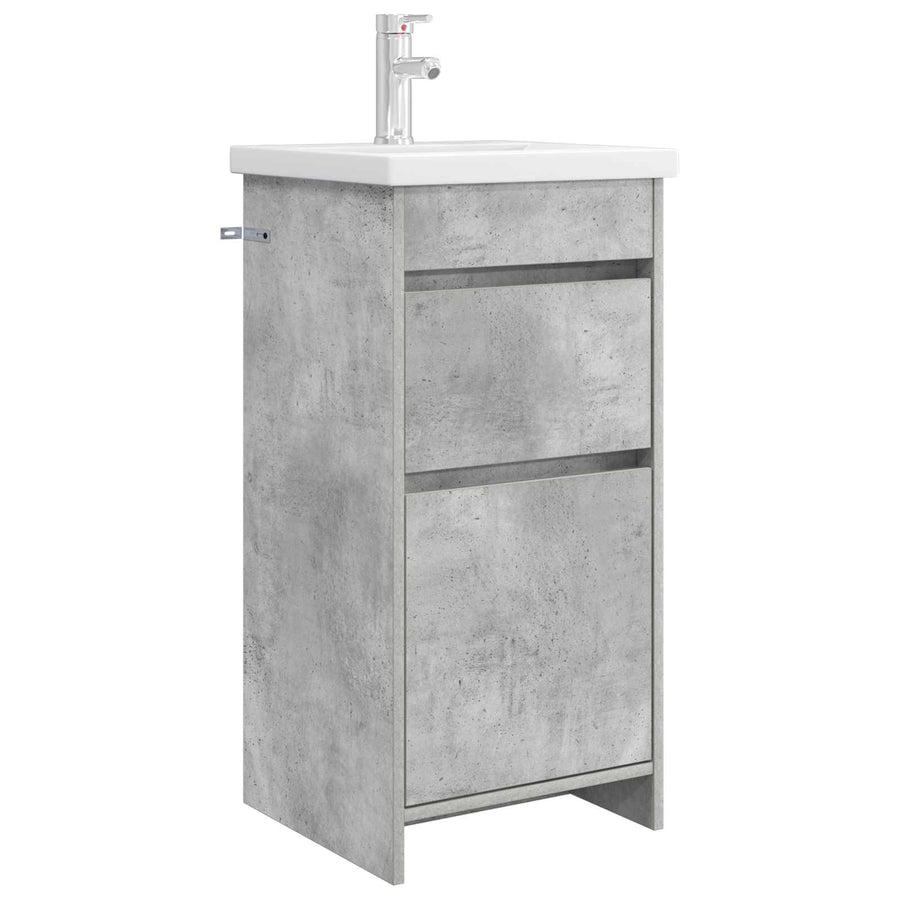 Badkamermeubel met Wasbak Betongrijs 42 x 40 x 84,5 cm