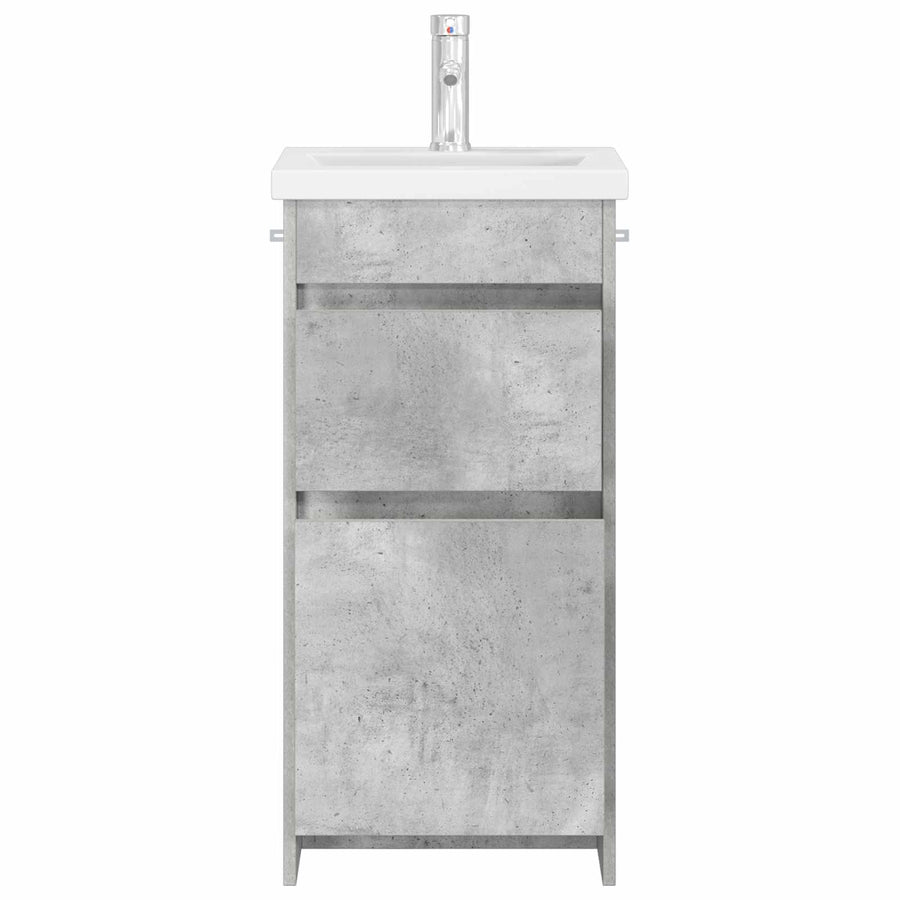 Badkamermeubel met Wasbak Betongrijs 42 x 40 x 84,5 cm