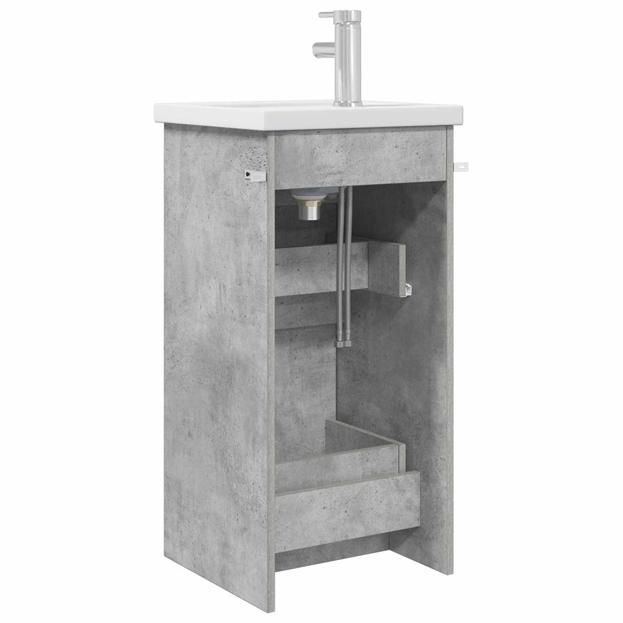 Badkamermeubel met Wasbak Betongrijs 42 x 40 x 84,5 cm