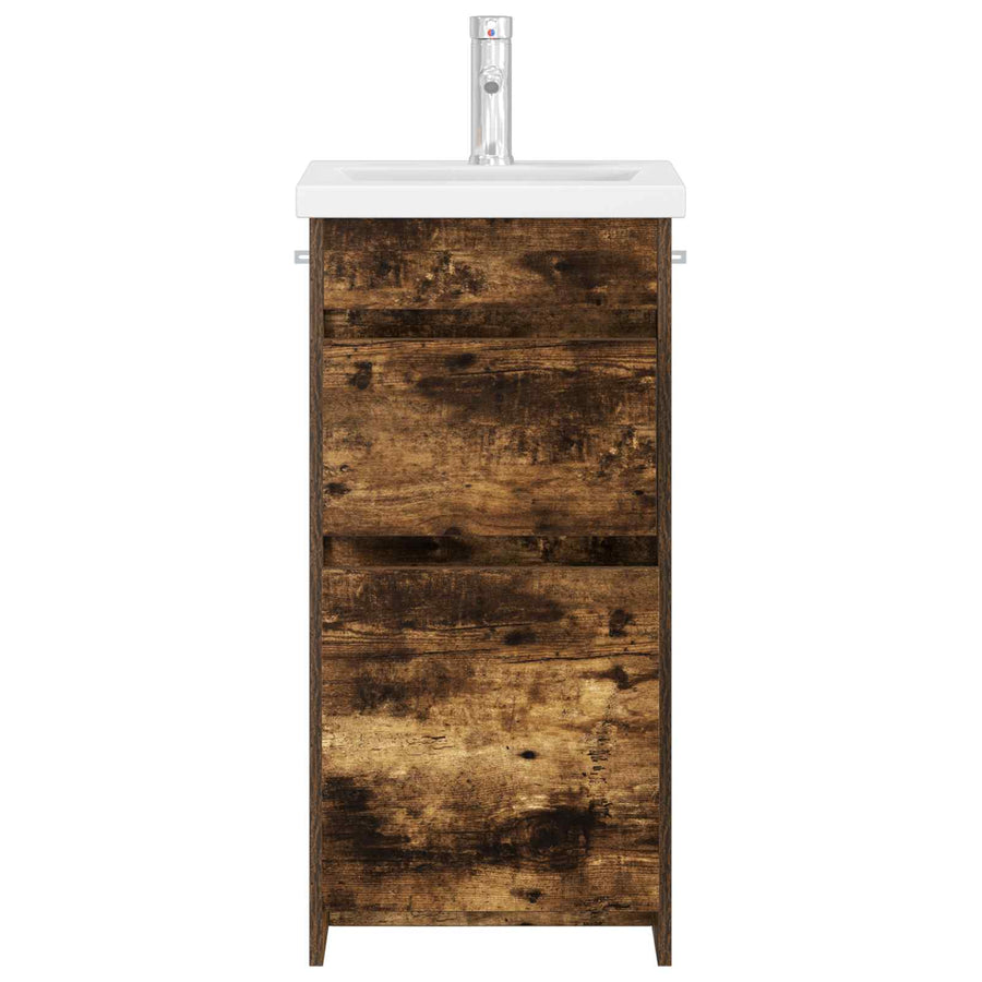 Badkamermeubel met Wasbak Gerookt eiken 42 x 40 x 84,5 cm