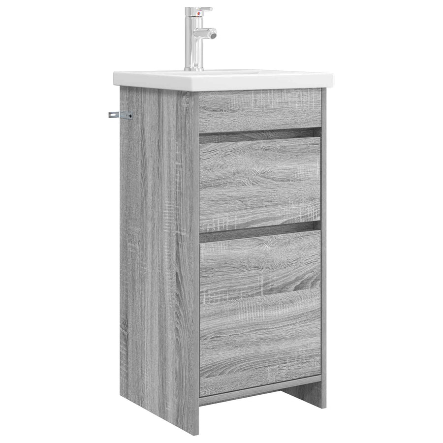 Badkamermeubel met Wasbak Grijs Sonoma 42 x 40 x 84,5 cm