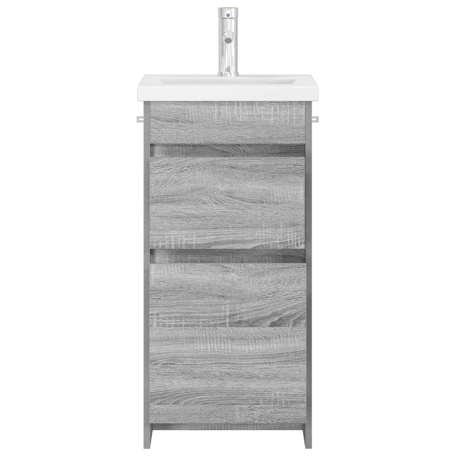 Badkamermeubel met Wasbak Grijs Sonoma 42 x 40 x 84,5 cm