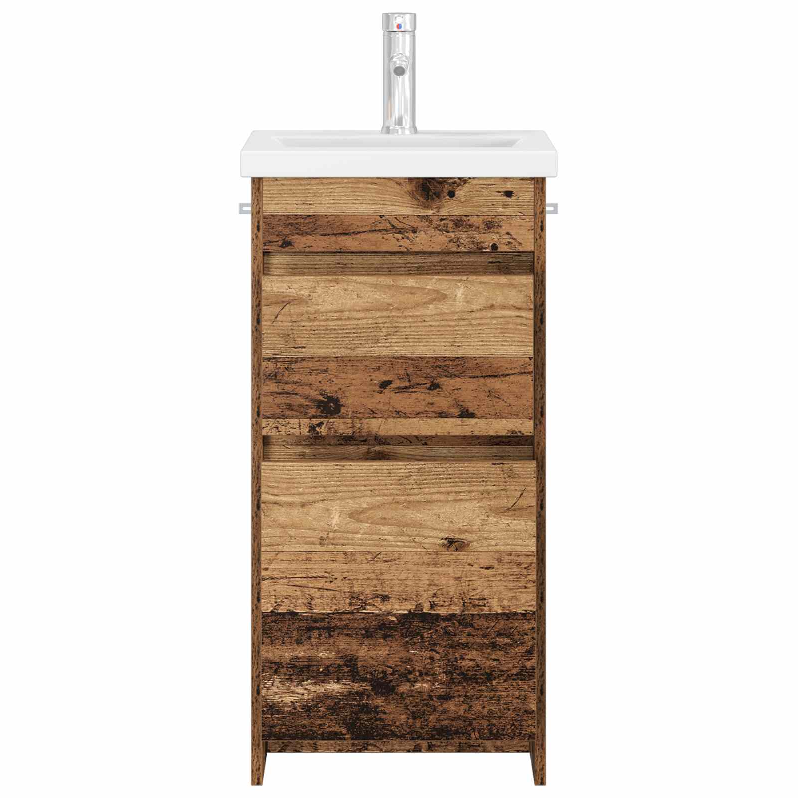Badkamermeubel met Wasbak Oud hout 42 x 40 x 84,5 cm