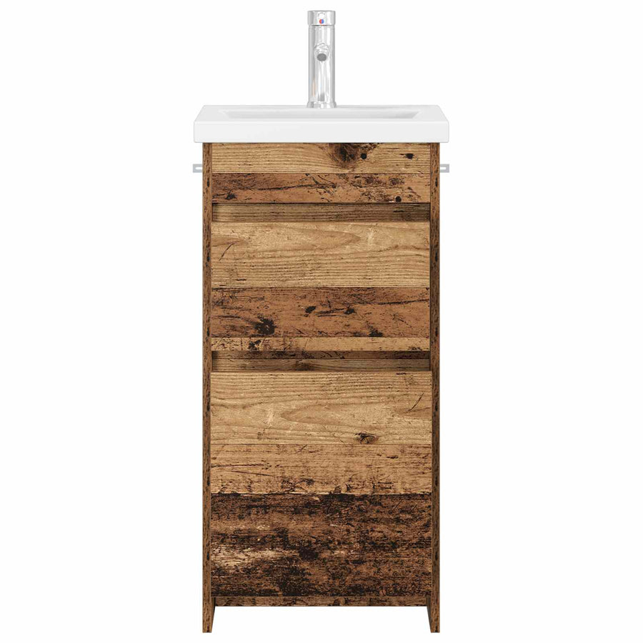 Badkamermeubel met Wasbak Oud hout 42 x 40 x 84,5 cm
