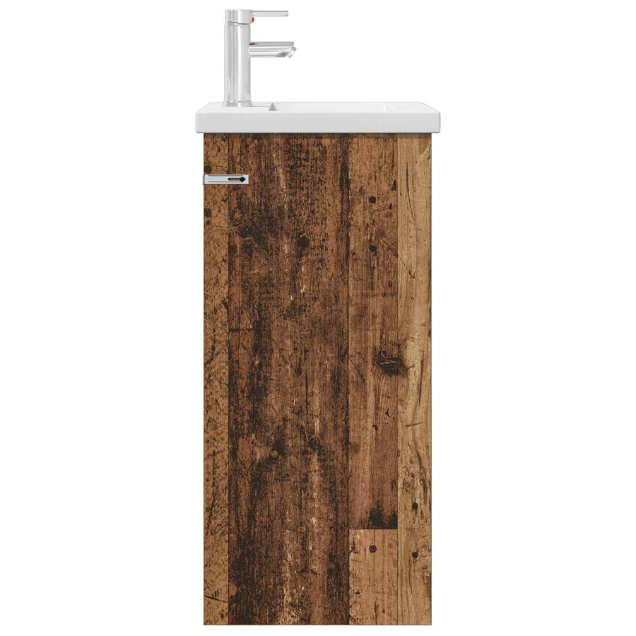 Badkamermeubel met Wasbak Oud hout 42 x 40 x 84,5 cm