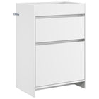Bathroom Under Sink Cabinet White 56 x 37.5 x 81 cm Engineered Wood