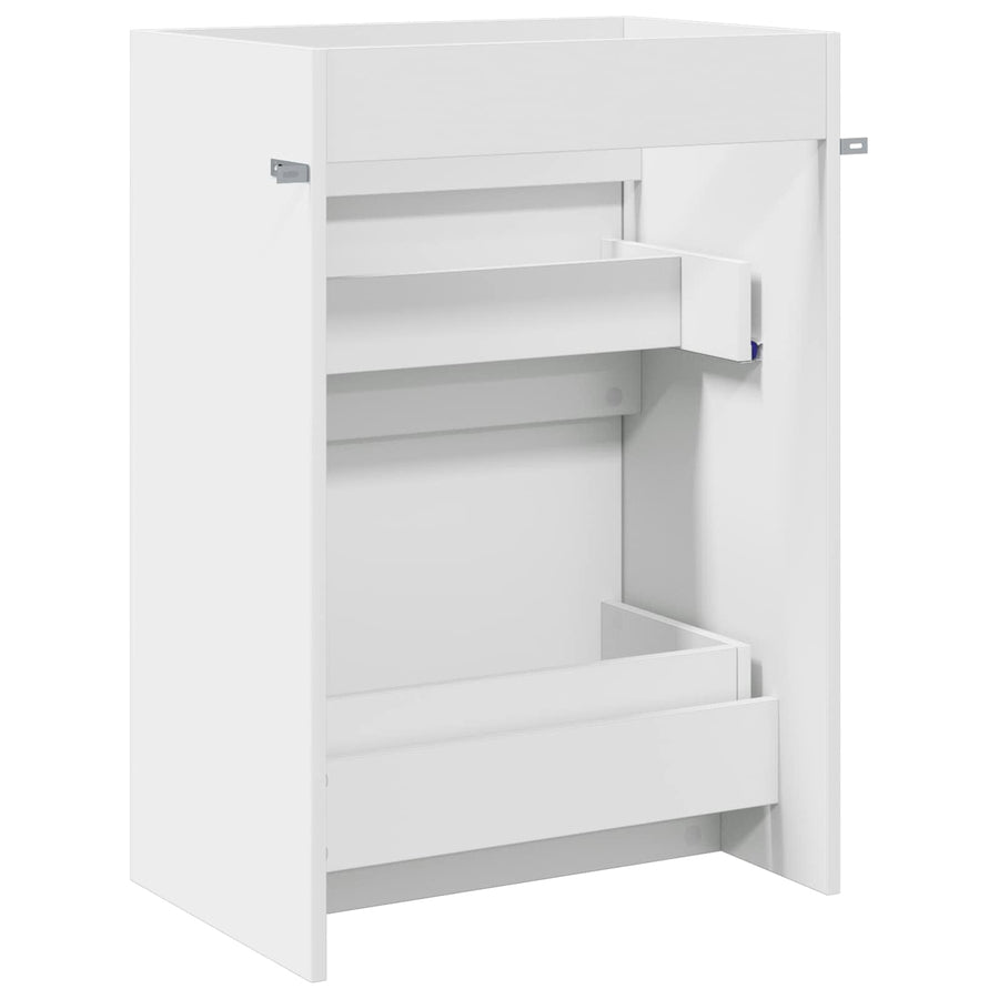 Badkamer Onder Wasbak Kast Wit 56 x 37,5 x 81 cm Bewerkt hout