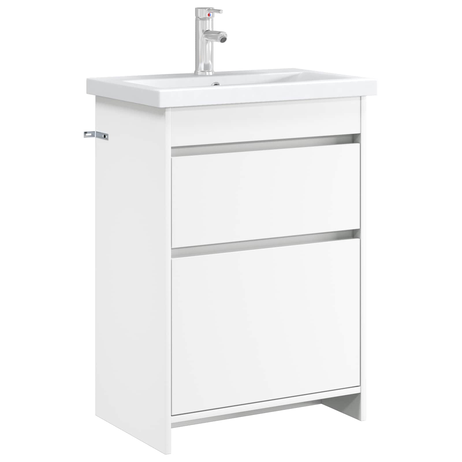 Badkamer Onder Wasbak Kast Wit 56 x 37,5 x 81 cm Bewerkt hout