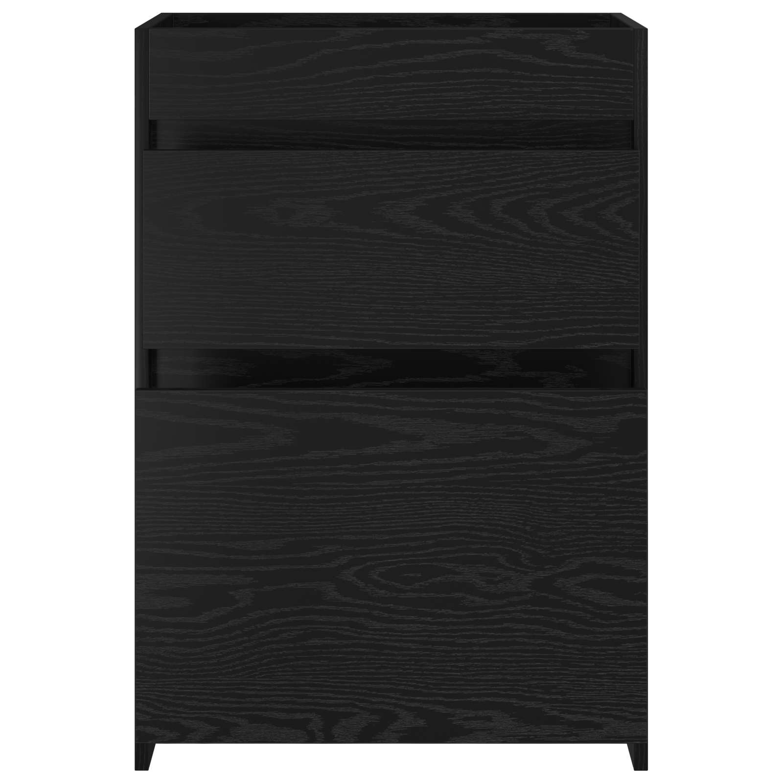 Badkamer Onder Wasbak Kast Zwart eiken 56 x 37,5 x 81 cm