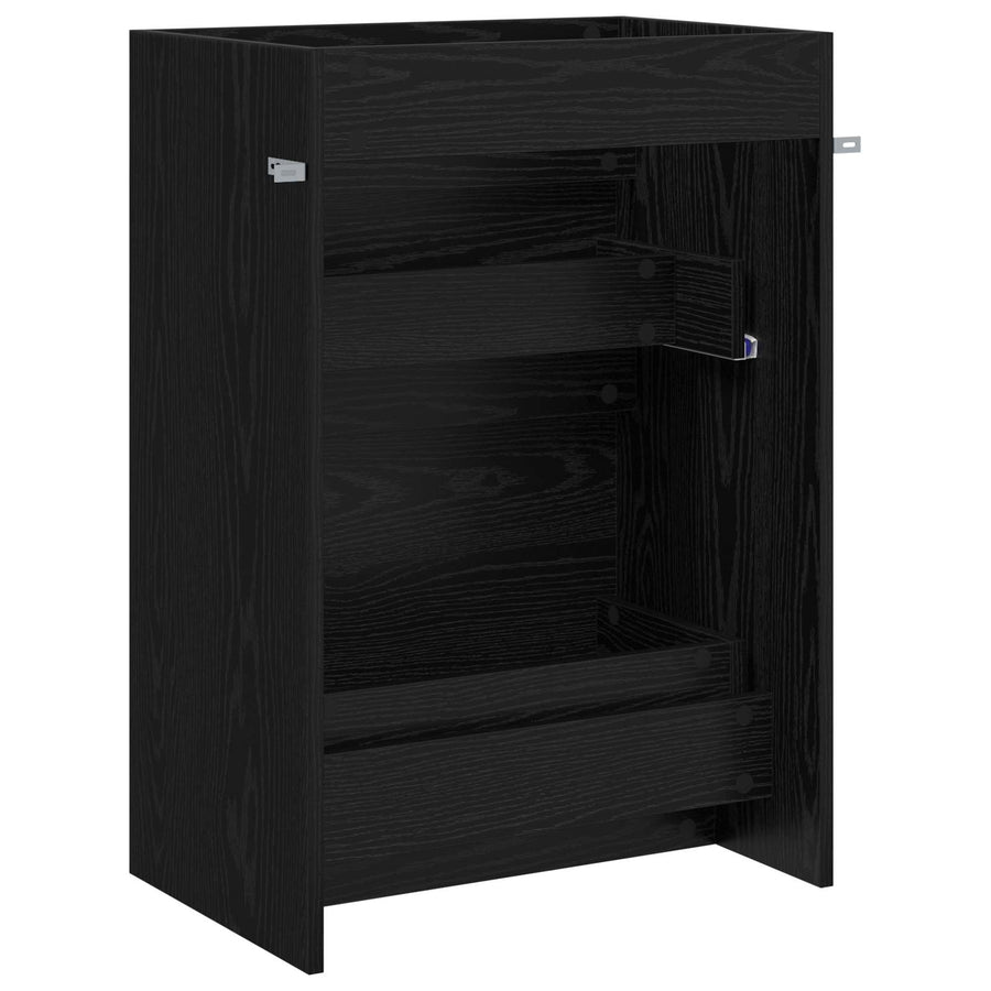 Badkamer Onder Wasbak Kast Zwart eiken 56 x 37,5 x 81 cm
