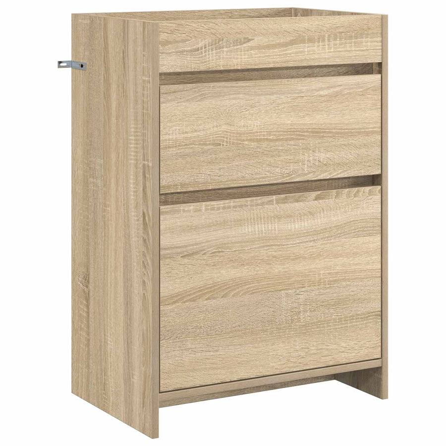 Badkamer Onder Wasbak Kast Sonoma Eiken 56 x 37,5 x 81 cm